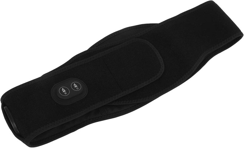 woobles Heated Lumbar Belt Hot Compress Belly Warming Belt USB Electric Heating Waist Belt with 3 Temperature Adjustments Relieve Lumbar Pain Black - Image 1